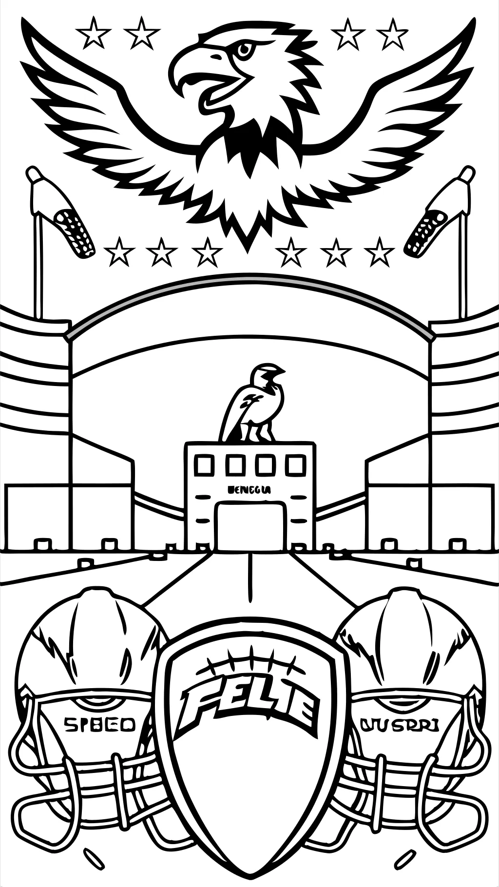 philadelphia eagles football coloring pages